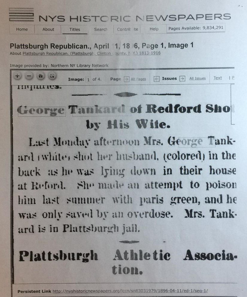 Article snippet from an old newspaper